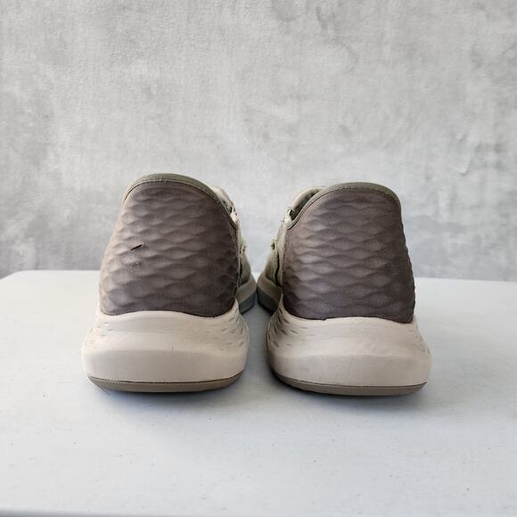 Skechers Shoes Mens 12 Canvas Comfort Slip Ins Parson Dewitt Taupe Hands Free - Picture 6 of 11